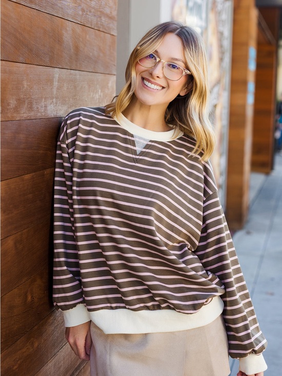 Anniewear Tops - Anniewear striped sweater